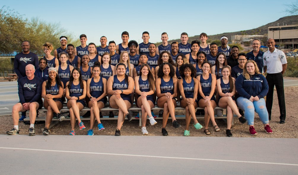 The Aztecs women's track & field team earned NJCAA All-Academic honorable mention with a collective GPA of 3.01. Photo by Danielle Main
