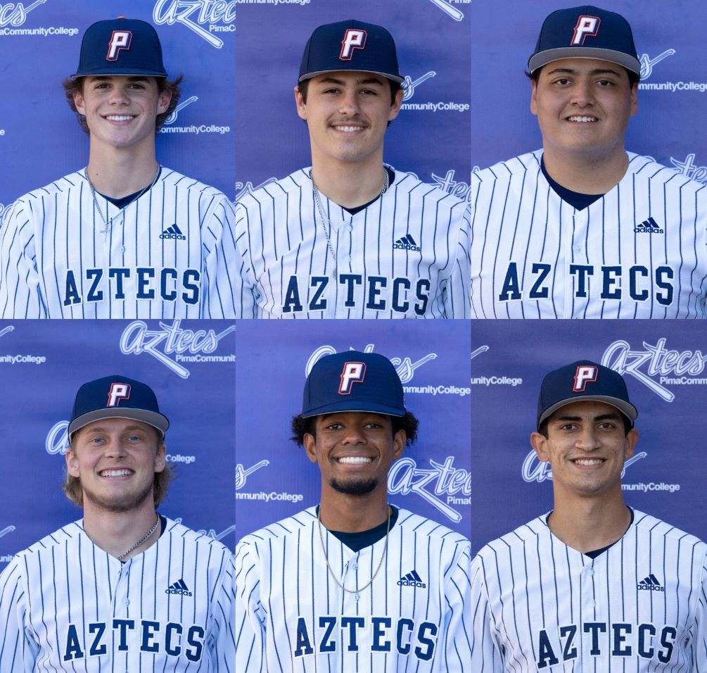 The Aztecs produced six players who were named to the All-ACCAC conference/All-Region teams. Bradon Zastrow (2nd Team, P), Bailey Seeger (2nd Team, C), Jose Enriquez (2nd Team, INF), Parker Schmidt (2nd Team, OF), JJ Rollon (1st Team, UTL) and Alex Kelch (2nd Team, UTL). Photos by Stephanie Van Latum
