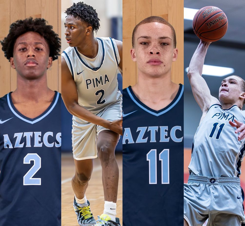 Freshman guard Isaiah Hill (Premier Prep Academy) was selected First Team NJCAA Division II All-American and sophomore guard/forward Isaac Johnson was named to the Honorable Mention Team. They are the 14th and 15th Men's Basketball NJCAA All-Americans in program history. Photos by Stephanie van Latum and Gilbert Alcaraz