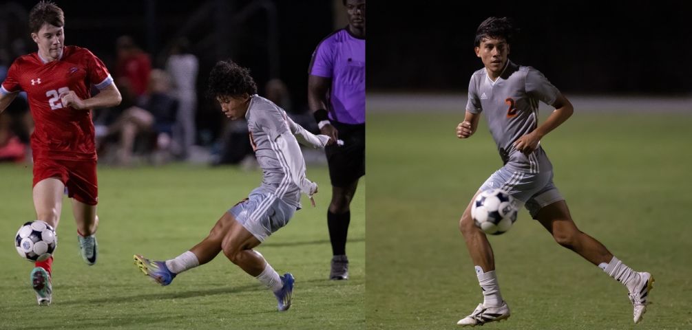 Sophomore Lae Soe was one of three goal scorers while fellow sophomore Eythan Mancilla (Sunnyside HS) finished with two assists as the No. 6 ranked Aztecs Men's Soccer team earned their eighth shutout win after beating Scottsdale Community college 4-0. The Aztecs are 14-2 overall and 11-2 in ACCAC conference play. They close out the regular season on Saturday at Mesa Community College. Photos by Stephanie van Latum