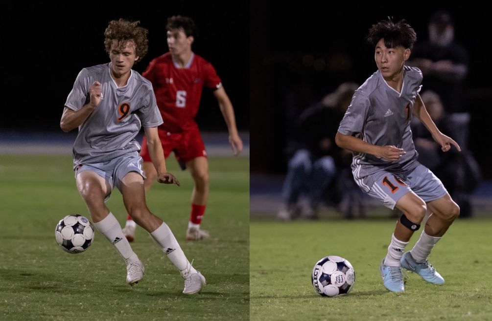 Freshman Sean Ribadeneira posted a hat-trick in the first half while freshman Wei Wei Mannos was one of seven total goal scorers for the No. 4 ranked Aztecs as they defeated Chandler-Gilbert Community College 9-1 to win their ninth straight game. The Aztecs are now 11-1 overall and 8-1 in ACCAC conference play. They hit the road for the next three games. Photos by Stephanie van Latum