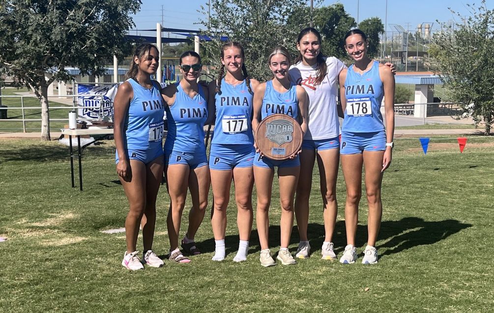 The No. 23 ranked Aztecs Women's Cross Country team took second place at the ACCAC/Region I, Division I Championships with a team score of 54 points. Freshman Madeline Mitchell (not pictured) was the top Pima finisher in the 5K race as she claimed fifth place with a time of 20:50.2. Photo by Raymond Suarez